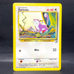 2000 POKEMON BASE SET 2 RATTATA 89/130 (LP) COMMON - Image 1