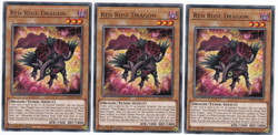 3x Red Rose Dragon - (LED4-EN025 - 1st Ed - Rare) - NM - Yugioh - Image 1