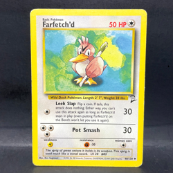 2000 POKEMON BASE SET 2 FARFETCH'D 40/130 (LP) UNCOMMON - Image 1
