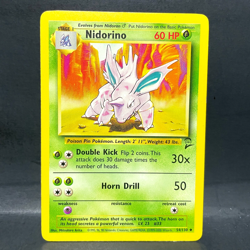 2000 POKEMON BASE SET 2 NIDORINO 54/130 (LP) UNCOMMON - Image 1