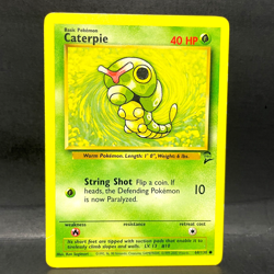 2000 POKEMON BASE SET 2 CATERPIE 68/130 (LP) COMMON - Image 1