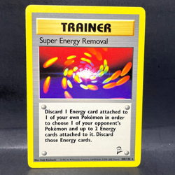 2000 POKEMON BASE SET 2 SUPER ENERGY REMOVAL 108/130 (LP) RARE - Image 1