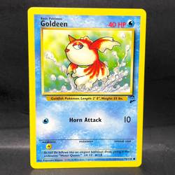 2000 POKEMON BASE SET 2 GOLDEEN 76/130 (LP) COMMON - Image 1