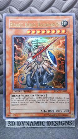 | Yugioh Beast King Barbaros JUMP-EN032 Ultra Rare Shonen Jump Promo DMG 🔥 | - Image 1