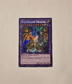 Yugioh Five-Headed Dragon BLHR-EN000 Secret Rare 1st Edition NM - Image 1