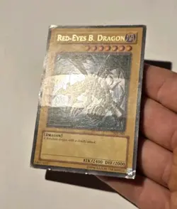 Yugioh Red-Eyes B. Dragon Ultra Rare Joey Wheeler SDJ-001 DMG - Image 3