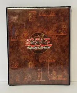 Yu-Gi-Oh 1996 Yugi Card Mini Binder Yugioh Dark Magician + 4 Cards Good Shape! - Image 2