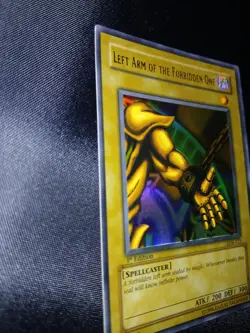 G2U Yugioh Lob123 1st Edition Lp Left Arm Of The Forbidden One Exodia Vintage Ca - Image 3