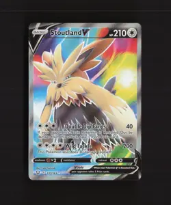 Stoutland V 157/163 Battle Styles Full Art Ultra Rare Holo Pokemon Card NM - Image 1