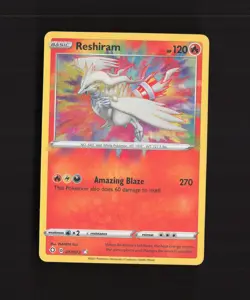 Reshiram 017/072 Shining Fates Amazing Rare Holo Pokemon Card NM - Image 1