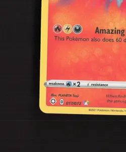 Reshiram 017/072 Shining Fates Amazing Rare Holo Pokemon Card NM - Image 5