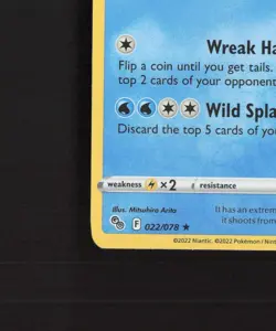 Gyarados 022/078 Pokemon GO Holo Rare Pokemon Card LP+ - Image 5