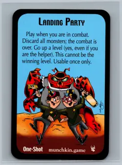 Star Munchkin Landing Party Promo Card USED Steve Jackson Games SJG - Image 1