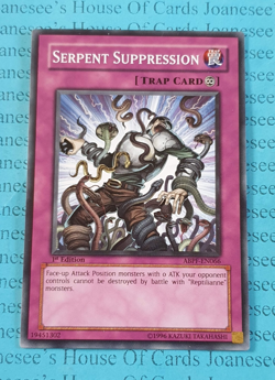 ABPF-EN066 Serpent Suppression Yu-Gi-Oh Card 1st Edition New - Image 1