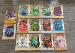 Bakugan Metal Card Lot Of 14. 2 Are Rare Serial Number Stamped Cards - Image 1