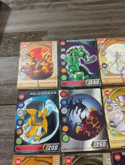 Bakugan 2006 2008 2011 Magnetic Metal 15 Card lot 3 Have Serial Stamp - Image 2