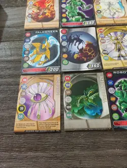 Bakugan 2006 2008 2011 Magnetic Metal 15 Card lot 3 Have Serial Stamp - Image 3