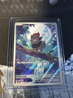 Pokemon TCG Zorua 142/086 2025 White Flare Illustration Rare Card - NM - Image 1