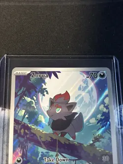 Pokemon TCG Zorua 142/086 2025 White Flare Illustration Rare Card - NM - Image 2
