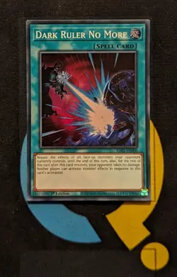 RA01-EN060 Dark Ruler No More Super Rare 1st Edition YuGiOh Card - Image 1