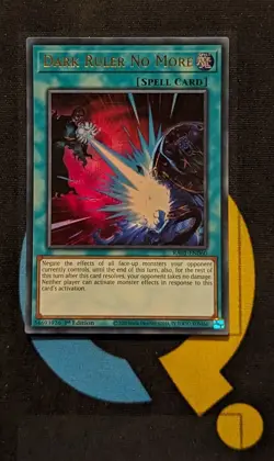 RA01-EN060 Dark Ruler No More Ultra Rare 1st Edition YuGiOh Card - Image 1