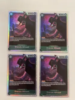 Dracule Mihawk OP12-030 SR Legacy of the Master ONE PIECE Card English PLAYSETX4 - Image 1