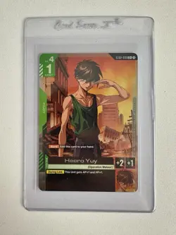 Gundam Card Game GCG TCG - Heero Yuy ST02-010 C+ Wings of Advance English Holo - Image 1