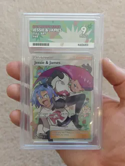 Jessie & James 68/68 Hidden Fates Full Art Holo Pokemon Card Ace Grading 9 - Image 1
