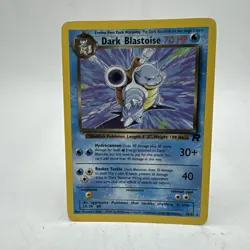Dark Blastoise Pokemon Card Team Rocket 20/82 Non Holo Rare TCG Vtg Unlimited - Image 1