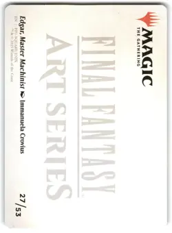 Edgar, Master Machinist Art Card 27 Art Series: FINAL FANTASY - Image 2