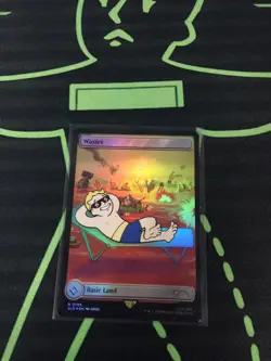 MTG Magic The Gathering Wastes Fallout Rainbow Foil Secret Lair - Image 1