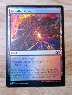 MTG Bloodfell Caves Foundations FOIL NM - Image 1