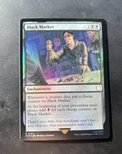 MTG Fallout Foil Black Market #0183 - Image 1