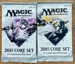 2015 Core Set Booster Pack Sealed MTG Magic The Gathering - Set of 2 NEW - Image 1