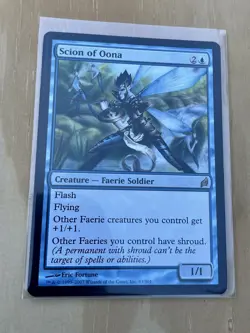 MTG Scion of Oona Faerie Soldier Eric Fortune 2007 1/1 Deckmaster Magic Card - Image 1