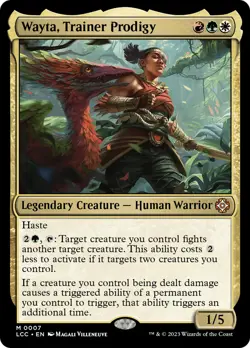 MTG Wayta, Trainer Prodigy [The Lost Caverns of Ixalan Commander] Foil Near Mint - Image 1