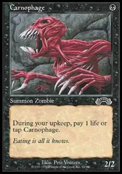 Carnophage - Light Play MTG Exodus - Image 1
