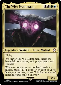MTG The Wise Mothman [Fallout] Foil Near Mint - Image 1