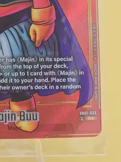 Dragon Ball Super Card Game Fusion World Manga Majin Buu Sb01-033 Rare Star - Image 4