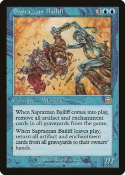MTG - Saprazzan Bailiff - Mercadian Masques - X1 - (LP) - - Image 1