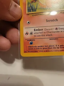 Charmander 46/102 Shadowless Base Set Pokemon Card - Image 5