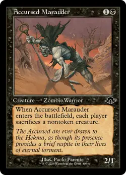 MTG Accursed Marauder (Retro Frame) [Modern Horizons 3] Foil Near Mint - Image 1