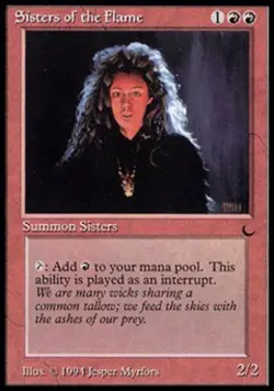 Sisters of the Flame - Light Play MTG The Dark - Image 1