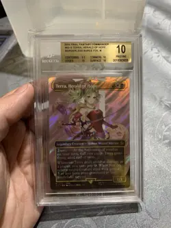 BECKETT PRISTINE 10 Terra Herald of Hope Borderless Surge Foil Final Fantasy MTG - Image 1