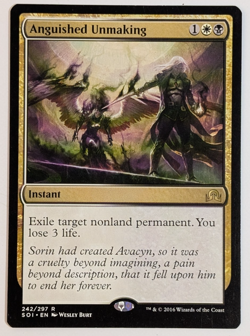MTG - 1x Anguished Unmaking - Shadows Over Innistrad - NM - Magic the Gathering - Image 1