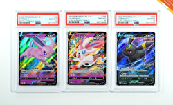 Pokemon PSA 10 Espeon Sylveon e Umbreon V Elite 4 Finals-Win Sequencials Chinese - Image 1