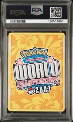 2007 POKEMON WORLD CHAMPIONSHIPS PROMO LEGEND ASCENT JOLTEON-GOLD STAR PSA 6 - Image 2