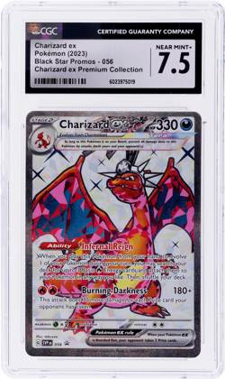 2023 Pokemon Scarlet and Violet Black Star Promo Charizard Ex CGC 7.5 - Image 1