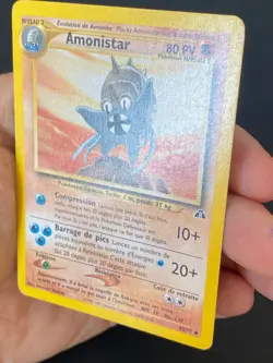 CARTE POKEMON AMONISTAR 43/75 FR PEU COMMUNE NEO DISCOVERY - TBE/EXC - Image 3