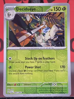 Decidueye 008/072 Shining Fates Pokemon TCG Reverse Holo Uncommon 2024 NM - Image 3